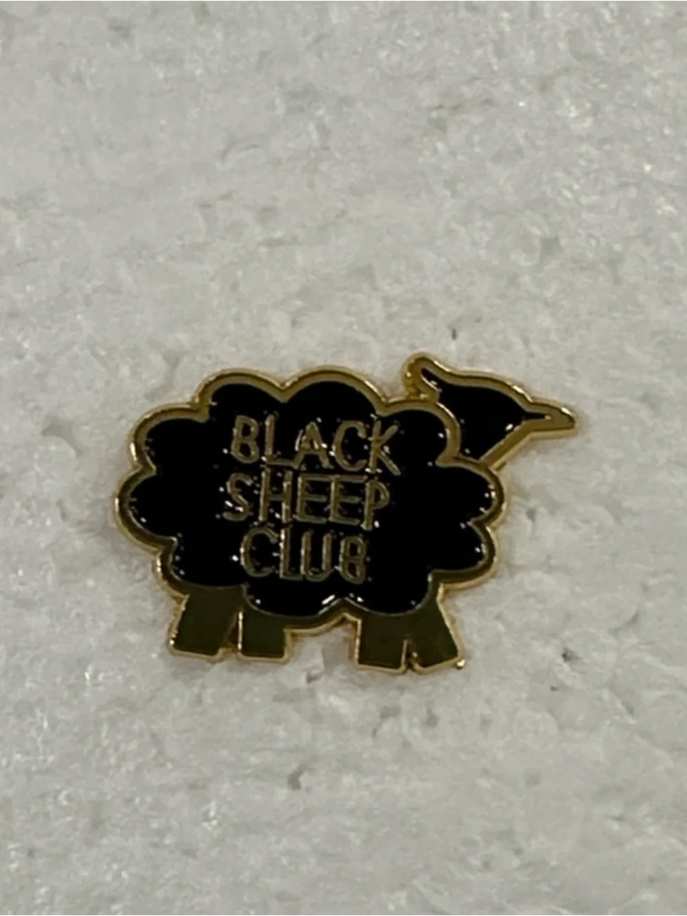 Black Sheep Club Kids Enamel Pin - Black and Gold